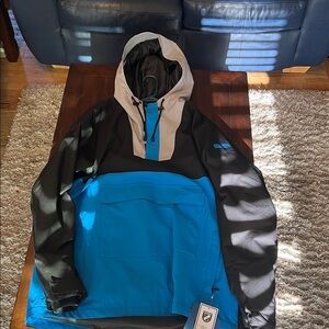 Blue and Black snowboarding Jacket